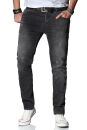 Alessandro Salvarini Herren Jeans Dunkelgrau Regular Slim...