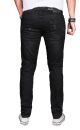 Alessandro Salvarini Herren Jeans Schwarz Regular Slim O-050 W29 L30