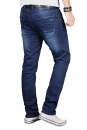 Alessandro Salvarini Herren Jeans Blau Regular Slim O-051 W29 L30