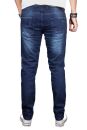 Alessandro Salvarini Herren Jeans Blau Regular Slim O-051 W33 L32