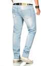 Alessandro Salvarini Herren Jeans Hellblau Regular Slim O-170 W32 L30
