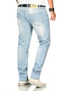 Alessandro Salvarini Herren Jeans Hellblau Regular Slim O-170 W32 L30