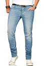 Alessandro Salvarini Herren Jeans Blau Regular Slim O-171 W30 L34