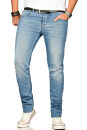 Alessandro Salvarini Herren Jeans Blau Regular Slim O-171 W31 L32