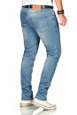 Alessandro Salvarini Herren Jeans Blau Regular Slim O-171 W33 L30