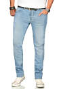 Alessandro Salvarini Herren Jeans Hellblau Regular Slim O-172 W29 L32