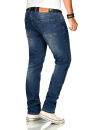 Alessandro Salvarini Herren Jeans Blau Regular Slim O-173 W33 L30