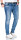 Alessandro Salvarini Herren Jeans Blau Regular Slim O-160 W30 L32