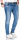 Alessandro Salvarini Herren Jeans Blau Regular Slim O-160 W30 L34