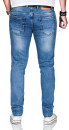 Alessandro Salvarini Herren Jeans Blau Regular Slim O-160 W34 L32