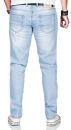 Alessandro Salvarini Herren Jeans Regular O-161 - Hellblau-W36-L34