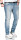 Alessandro Salvarini Herren Jeans Mittelblau Regular Slim O-162 W29 L30