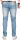 Alessandro Salvarini Herren Jeans Mittelblau Regular Slim O-162 W30 L30