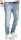 Alessandro Salvarini Herren Jeans Mittelblau Regular Slim O-162 W30 L32