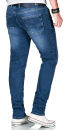 Alessandro Salvarini Herren Jeans Dunkelblau Regular Slim O-163 W34 L30