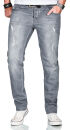 Alessandro Salvarini Herren Jeans Grau Regular Slim O-164