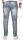 Alessandro Salvarini Herren Jeans Grau Regular Slim O-164 W30 L30