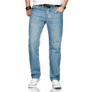 Alessandro Salvarini Herren Jeans Hellblau Comfort Fit O-200 W30 L30