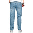 Alessandro Salvarini Herren Jeans Hellblau Comfort Fit O-200 W32 L36
