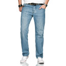 Alessandro Salvarini Herren Jeans Hellblau Comfort Fit O-200 W36 L32