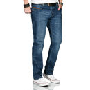 Alessandro Salvarini Herren Jeans Mittelblau Comfort Fit...