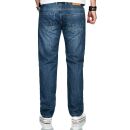 Alessandro Salvarini Herren Jeans Mittelblau Comfort Fit O-201 W30 L32