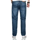Alessandro Salvarini Herren Jeans Mittelblau Comfort Fit O-201 W31 L30