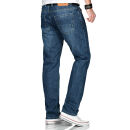 Alessandro Salvarini Herren Jeans Mittelblau Comfort Fit O-201 W44 L38
