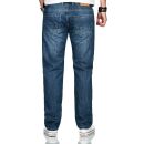 Alessandro Salvarini Herren Jeans Mittelblau Comfort Fit O-201 W44 L38