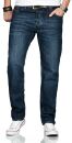 Alessandro Salvarini Herren Jeans Dunkelblau Comfort Fit...