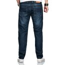 Alessandro Salvarini Herren Jeans Dunkelblau Comfort Fit O-202 W44 L32