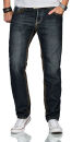 Alessandro Salvarini Herren Jeans Dunkelblau Comfort Fit...