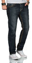 Alessandro Salvarini Herren Jeans Dunkelblau Comfort Fit...