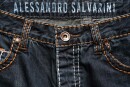 Alessandro Salvarini Herren Jeans Dunkelblau Comfort Fit O-220 W32 L36