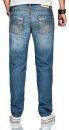 Alessandro Salvarini Herren Jeans Hellblau Comfort Fit O-221 W46 L36