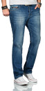 Alessandro Salvarini Herren Jeans Blau Comfort Fit O-250 W38 L32