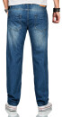 Alessandro Salvarini Herren Jeans Blau Comfort Fit O-250 W38 L36