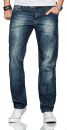 Alessandro Salvarini Herren Jeans Mittelblau Comfort Fit O-251 W31 L34