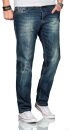 Alessandro Salvarini Herren Jeans Mittelblau Comfort Fit O-251 W46 L32
