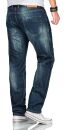 Alessandro Salvarini Herren Jeans Mittelblau Comfort Fit O-251 W46 L32