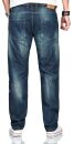 Alessandro Salvarini Herren Jeans Mittelblau Comfort Fit O-251 W46 L32