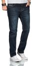 Alessandro Salvarini Herren Jeans Dunkelblau Comfort Fit...