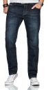 Alessandro Salvarini Herren Jeans Dunkelblau Comfort Fit O-252 W31 L30