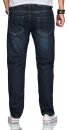 Alessandro Salvarini Herren Jeans Dunkelblau Comfort Fit O-252 W44 L30