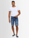 Alessandro Salvarini Herren Jeans Shorts Dunkelblau Slim...