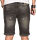 Alessandro Salvarini Herren Jeans Shorts Grau Slim Fit O102 W29