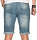 Alessandro Salvarini Herren Jeans Shorts Hellblau Slim Fit O105 W30