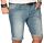 Alessandro Salvarini Herren Jeans Shorts Hellblau Slim Fit O105 W33