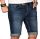 Alessandro Salvarini Herren Jeans Shorts Hellblau Slim Fit O108 W38