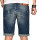 Alessandro Salvarini Herren Jeans Shorts Mittelblau Slim Fit O109 W30